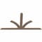 Ekena Millwork Richland Smooth Timber Gable Bracket, Douglas Fir, 96"W x 52"H x 1 1/2"D x 5 1/2"F, 13/12 Pitch GBW096X52X0206RIC00SDF - alternate 3